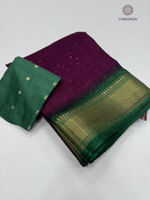 Load image into Gallery viewer, Glorious Party Wear Pure Dola Silk Sequence With Jacquard Weaving Work Fancy Designer Saree For Wedding