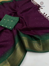 Load image into Gallery viewer, Glorious Party Wear Pure Dola Silk Sequence With Jacquard Weaving Work Fancy Designer Saree For Wedding