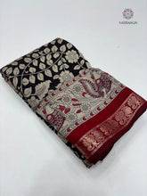 Load image into Gallery viewer, Elegant New Festive Wear Pure Mangalkari Viscouse Silk Designer Print n Weaving Saree For Women