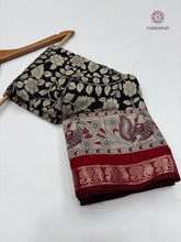 Load image into Gallery viewer, Elegant New Festive Wear Pure Mangalkari Viscouse Silk Designer Print n Weaving Saree For Women