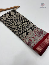 Load image into Gallery viewer, Elegant New Festive Wear Pure Mangalkari Viscouse Silk Designer Print n Weaving Saree For Women