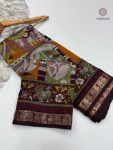 Load image into Gallery viewer, New Festive Wear Mustard Color Pure Mangalkari Viscouse Silk Print n Weaving Work Fancy Designer Saree