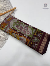 Load image into Gallery viewer, New Festive Wear Mustard Color Pure Mangalkari Viscouse Silk Print n Weaving Work Fancy Designer Saree