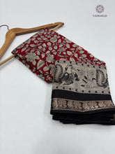 Load image into Gallery viewer, Blossom New Festive Wear Pure Mangalkari Viscouse Silk Designer Print n Weaving Saree For Women