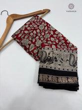 Load image into Gallery viewer, Blossom New Festive Wear Pure Mangalkari Viscouse Silk Designer Print n Weaving Saree For Women