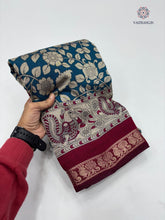 Load image into Gallery viewer, Blossom New Festive Wear Pure Mangalkari Viscouse Silk Designer Print n Weaving Saree For Women
