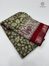 Load image into Gallery viewer, Blossom New Festive Wear Pure Mangalkari Viscouse Silk Designer Print n Weaving Saree For Women