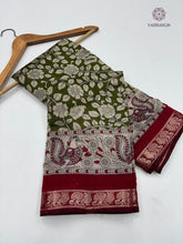 Load image into Gallery viewer, Blossom New Festive Wear Pure Mangalkari Viscouse Silk Designer Print n Weaving Saree For Women