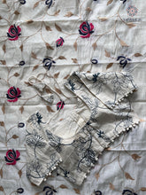 Load image into Gallery viewer, New Chanderi Cotton Heavy Embroidery n Tussels Work Fancy Designer Wedding Wear Saree With Stitched Blouse