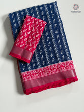 Load image into Gallery viewer, Sempiternal Kota Fabric Print n Zari Weaving Work Fancy Designer Saree With Blouse Piece