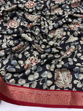 Load image into Gallery viewer, Bloosom Party Wear Pure Mangalkari Viscose Silk Print n Weaving Work Fancy Designer Saree For Women