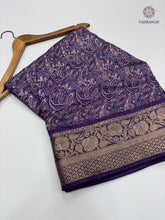 Load image into Gallery viewer, Gorgeous Pure Dola Crush Silk Print With Designer Jacquard Work Fancy Designer Festive Wear Saree