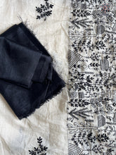 Load image into Gallery viewer, Latest Party Wear off White Colour Chanderi Cotton Heavy Embroidered n Tussels Work Fancy Saree With Blouse