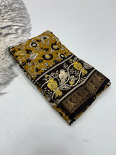 Load image into Gallery viewer, Dazzling Party Wear Pure Mangalkari Viscose Silk Print With Jacquard Work Rich Pallu Fancy Designer Saree For Women