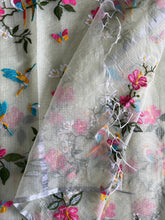 Load image into Gallery viewer, Traditional Pista Color Pure Kota Doriya Zari weaving border n Embroidery Work Designer Saree With Assemblage Blouse Piece