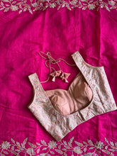 Load image into Gallery viewer, Incredible Pink Color Chanderi Cotton Embrodiery n Cut Work Fancy Designer Saree With Stunning Unstitched Blouse