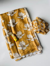 Load image into Gallery viewer, Mellifluous Party Wear Soft Satin Georgette Flower Print Zarkan Diamond N Cut Work Fancy Designer Saree With Blouse Piece