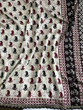 Load image into Gallery viewer, Blissful Party Wear Mul Cotton Print Sequence Lace n Rich Pallu Work Designer Saree With Stunner Blouse Piece