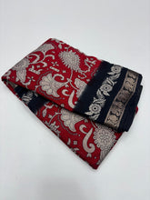 Load image into Gallery viewer, Prettiest Wedding Wear Red Color Pure Mangalkari Viscouse Silk Print With Designer Pallu Fancy Saree For Women