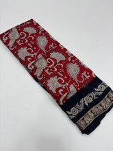 Load image into Gallery viewer, Prettiest Wedding Wear Red Color Pure Mangalkari Viscouse Silk Print With Designer Pallu Fancy Saree For Women