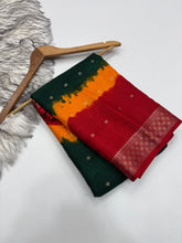 Load image into Gallery viewer, New Festive Wear Multi Color Dola Silk Jacquard Zari n Print Work Fancy Designer Saree With Blouse