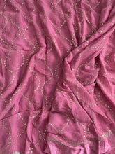 Load image into Gallery viewer, Charming Lavender Colour Pure Viscose Georgette Fabric With Satin Border n Embroidered Work Saree With Blissful Blouse Piece