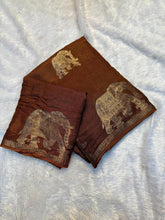 Load image into Gallery viewer, New Wedding Wear Pure Soft Viscose Silk Zari Work Fancy Designer Saree With Blouse