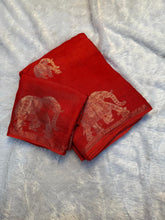 Load image into Gallery viewer, New Wedding Wear Pure Soft Viscose Silk Zari Work Fancy Designer Saree With Blouse