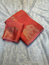 Load image into Gallery viewer, New Wedding Wear Pure Soft Viscose Silk Zari Work Fancy Designer Saree With Blouse