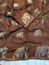 Load image into Gallery viewer, New Wedding Wear Pure Soft Viscose Silk Zari Work Fancy Designer Saree With Blouse