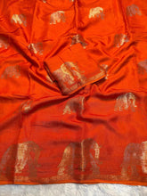 Load image into Gallery viewer, New Wedding Wear Pure Soft Viscose Silk Zari Work Fancy Designer Saree With Blouse