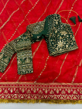 Load image into Gallery viewer, New Festival Wear Red Color Organza Silk Emboridered n Sequence Work Fancy Designer Saree With Unstitched Blouse