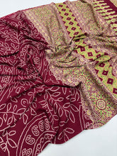 Load image into Gallery viewer, Elegant Festive Wear Satin Silk Bandhani Print Fancy Designer Saree With Blouse