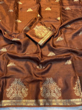 Load image into Gallery viewer, New Festive Wear Pure Soft Viscose Fabric Zari Work Fancy Designer Saree With Blouse