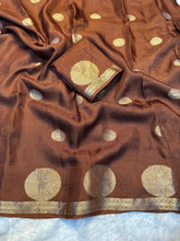 Load image into Gallery viewer, New Festive Wear Pure Soft Viscose Silk Jacquard Weaving Zari Work Fancy Designer Saree With Blouse