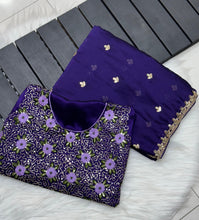 Load image into Gallery viewer, Mellifluous Function Wear Soft Rangloli Silk Embroidered Work Fancy Desginer Saree