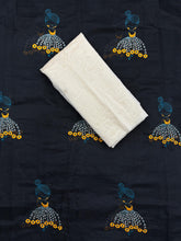 Load image into Gallery viewer, New Function Wear Chanderi Cotton Embroidery n Tussels Work Fancy Designer Saree With Blouse Piece