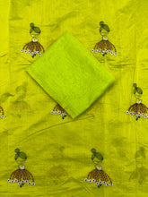 Load image into Gallery viewer, New Function Wear Chanderi Cotton Embroidery n Tussels Work Fancy Designer Saree With Blouse Piece