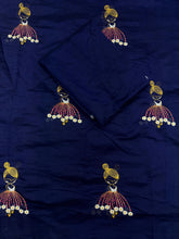 Load image into Gallery viewer, New Function Wear Chanderi Cotton Embroidery n Tussels Work Fancy Designer Saree With Blouse Piece