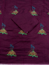 Load image into Gallery viewer, New Function Wear Chanderi Cotton Embroidery n Tussels Work Fancy Designer Saree With Blouse Piece