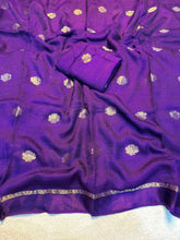 Load image into Gallery viewer, Latest Festive Wear Pure Soft Viscose Jute Zari Jacquard Weaving Work Fancy Designer Saree With Blouse