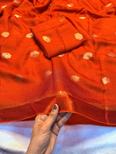 Load image into Gallery viewer, Latest Festive Wear Pure Soft Viscose Jute Zari Jacquard Weaving Work Fancy Designer Saree With Blouse