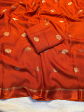 Load image into Gallery viewer, Latest Festive Wear Pure Soft Viscose Jute Zari Jacquard Weaving Work Fancy Designer Saree With Blouse