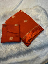 Load image into Gallery viewer, Latest Festive Wear Pure Soft Viscose Jute Zari Jacquard Weaving Work Fancy Designer Saree With Blouse