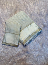 Load image into Gallery viewer, New Pure Viscose Georgette Jacquard Zari Weaving Work Fancy Designer Saree With Blouse Piece