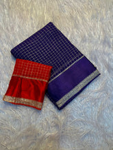 Load image into Gallery viewer, New Pure Viscose Georgette Jacquard Zari Weaving Work Fancy Designer Saree With Blouse Piece