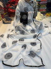 Load image into Gallery viewer, Forbearance White Color Tissue Organza Silk Embroidery Work Fancy Designer Saree With Confounding Blouse Piece