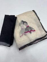 Load image into Gallery viewer, Latest Function Wear Chanderi Cotton Embroidery n Tussels Work Fancy Designer Saree With Blouse Piece