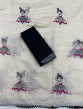 Load image into Gallery viewer, Latest Function Wear Chanderi Cotton Embroidery n Tussels Work Fancy Designer Saree With Blouse Piece