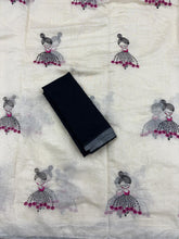 Load image into Gallery viewer, Latest Function Wear Chanderi Cotton Embroidery n Tussels Work Fancy Designer Saree With Blouse Piece